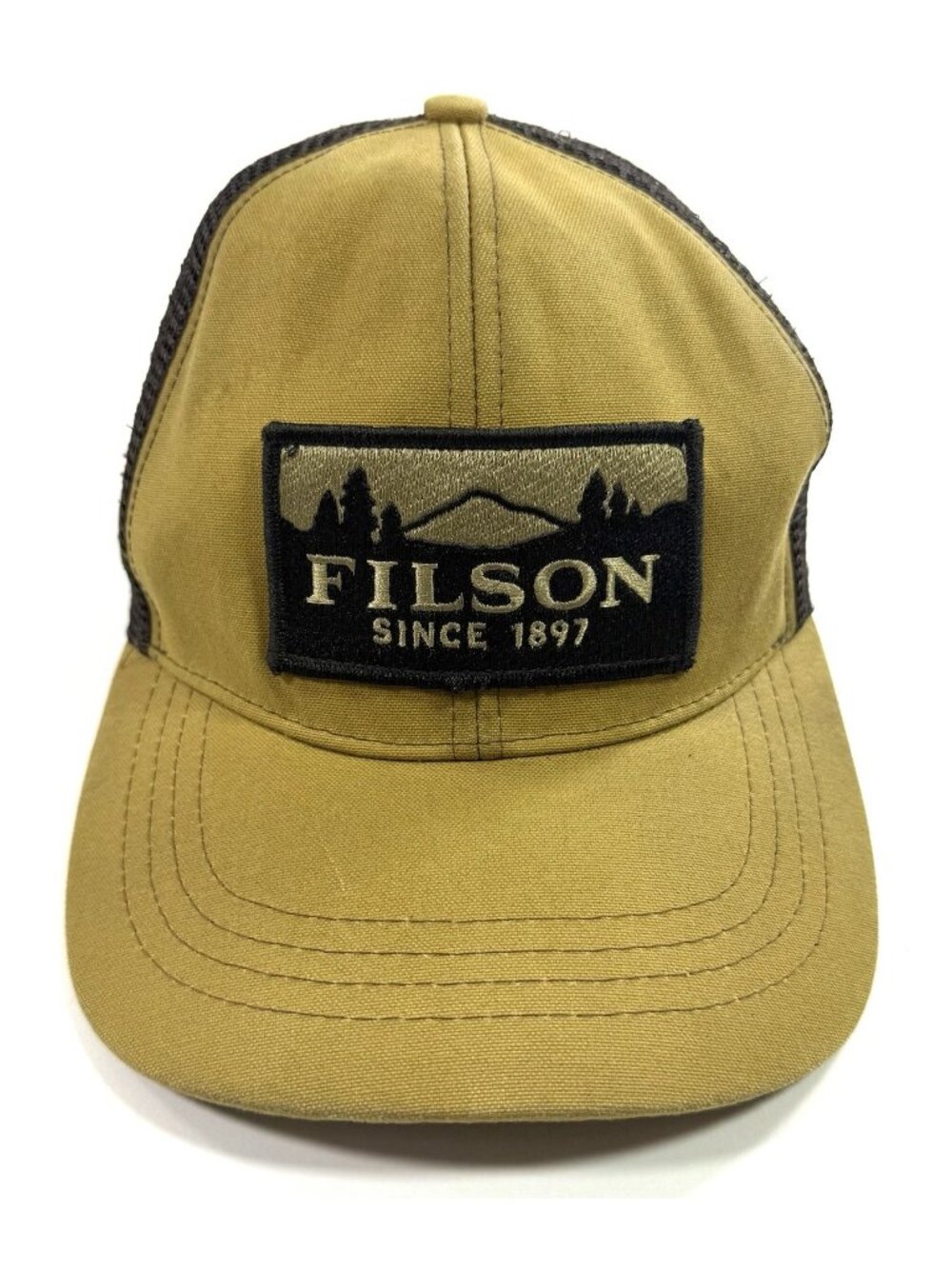 Filson Mesh Logger Cap Trucker Hat Strapback Patch Outdoor OSFM Made In USA